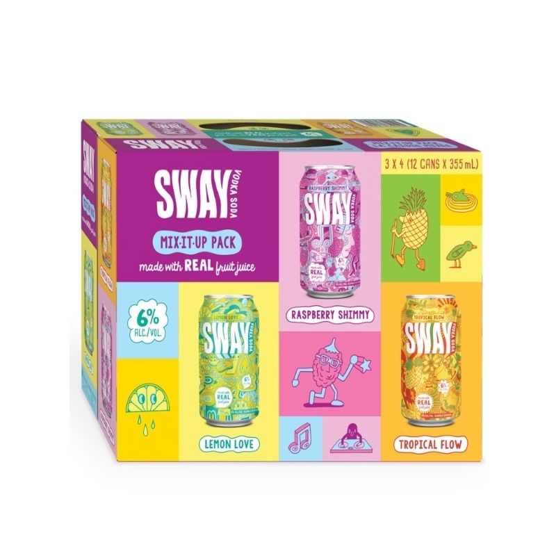 SWAY VODKA SODA MIXED PACK 12X355ML from Platina Liquor